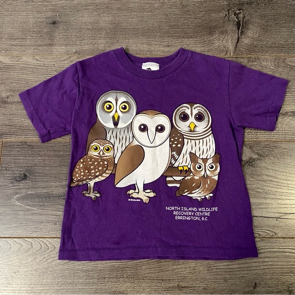 Vintage T Shirt Owls Errington British Columbia Tourist shirt - Picture 2 of 8